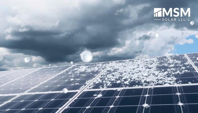 does hail damage solar panels