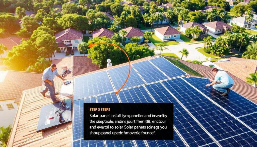 solar panel installation process