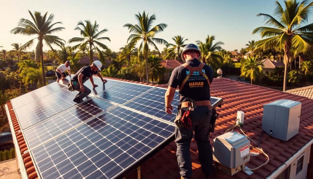 solar panel system installation