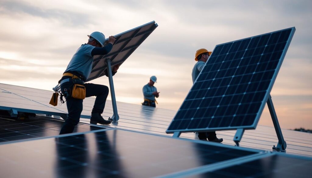 professional solar panel installation
