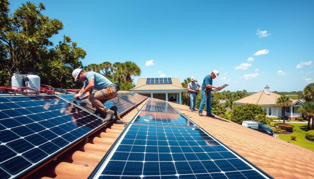 solar installation process