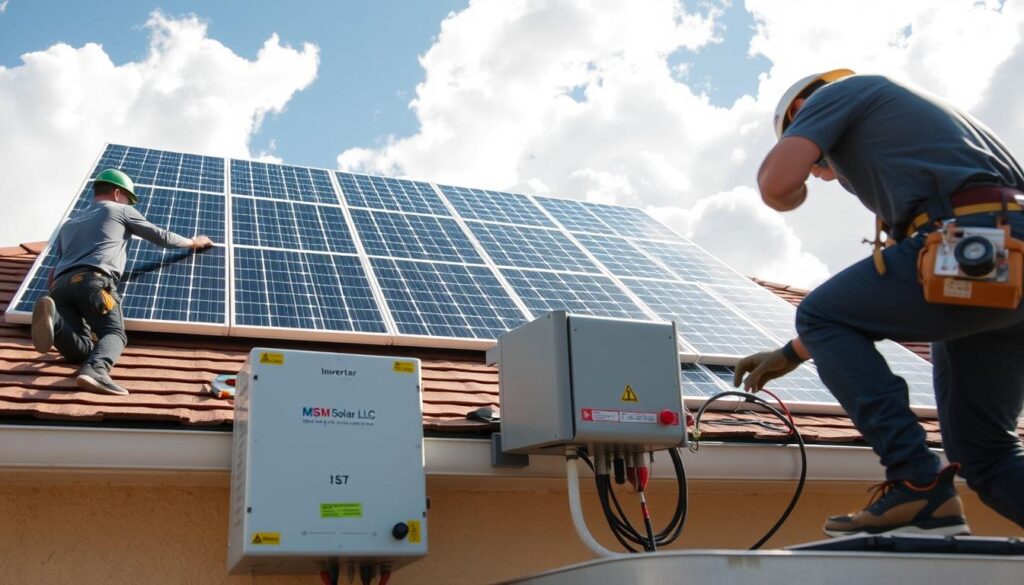 solar installation process