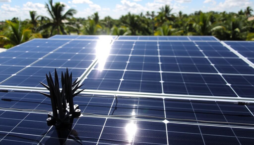 solar panel bird proofing