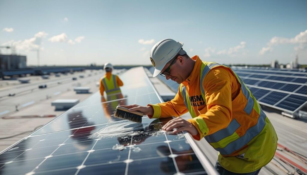 solar panel maintenance