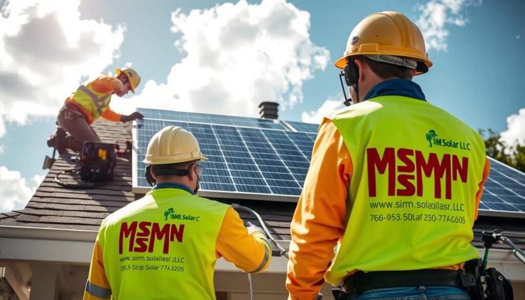 solar panels installation process