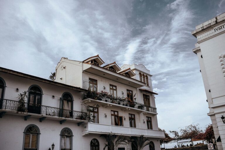 Captivating view of colonial buildings in Casco Viejo, Panama City.