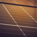 Close-up view of solar panels in Steiermark, Austria, showcasing clean energy technology.